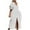 White, variant on Lovzfmll Fashion Women Casual Solid V-Neck Long Sleeve Long Dress Black, XL