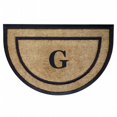 thumbnail image 1 of Nedia Home 18101G 24 x 36 in. Coir &amp; Rubber Frame Mat - Monogrammed G  Half Round, 1 of 1