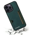 thumbnail image 4 of Case For Apple iPhone 14 Pro Max,Decase Ultra Slim Retro Style Minimalist PU Leather Phone Cover Durable Drop Protection Anti-Scratch Shockproof Case - green, 4 of 6
