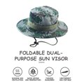 thumbnail image 5 of Odeerbi Fishing Bucket Hat for Men Women Outddor Sun Hat Unisex Summer Bush Hiking Round Camouflage Cap Green, 5 of 5