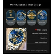 Poedagar Luxury Man Wristwatch Waterproof Luminous Chronograph Watch Stainless Steel Quartz Watches