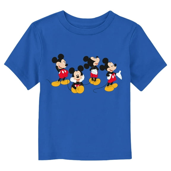 Toddler's Mickey & Friends Cute Poses Graphic Tee Royal Blue 5T