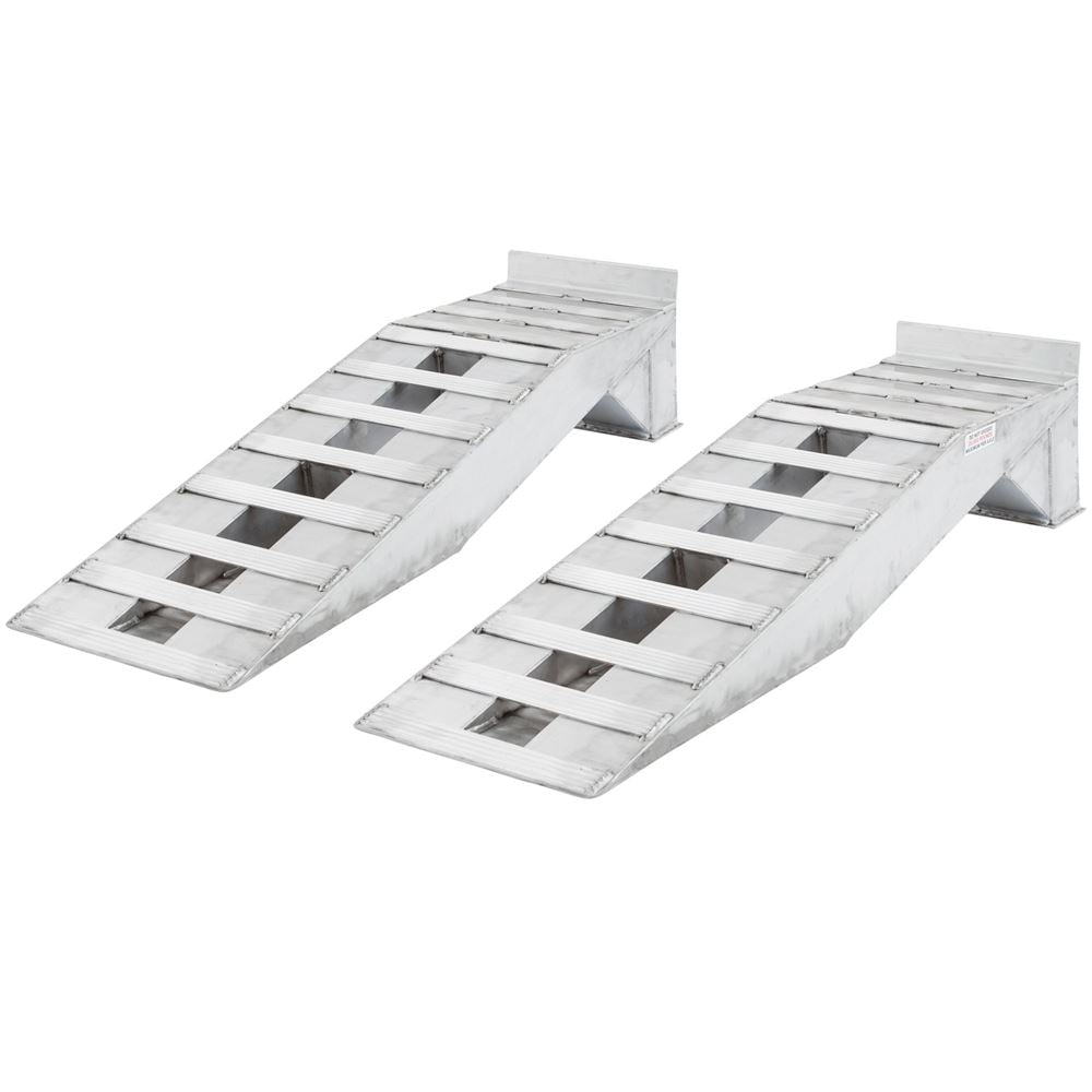Pair of Aluminum Semi Truck Wheel Riser Service Ramps