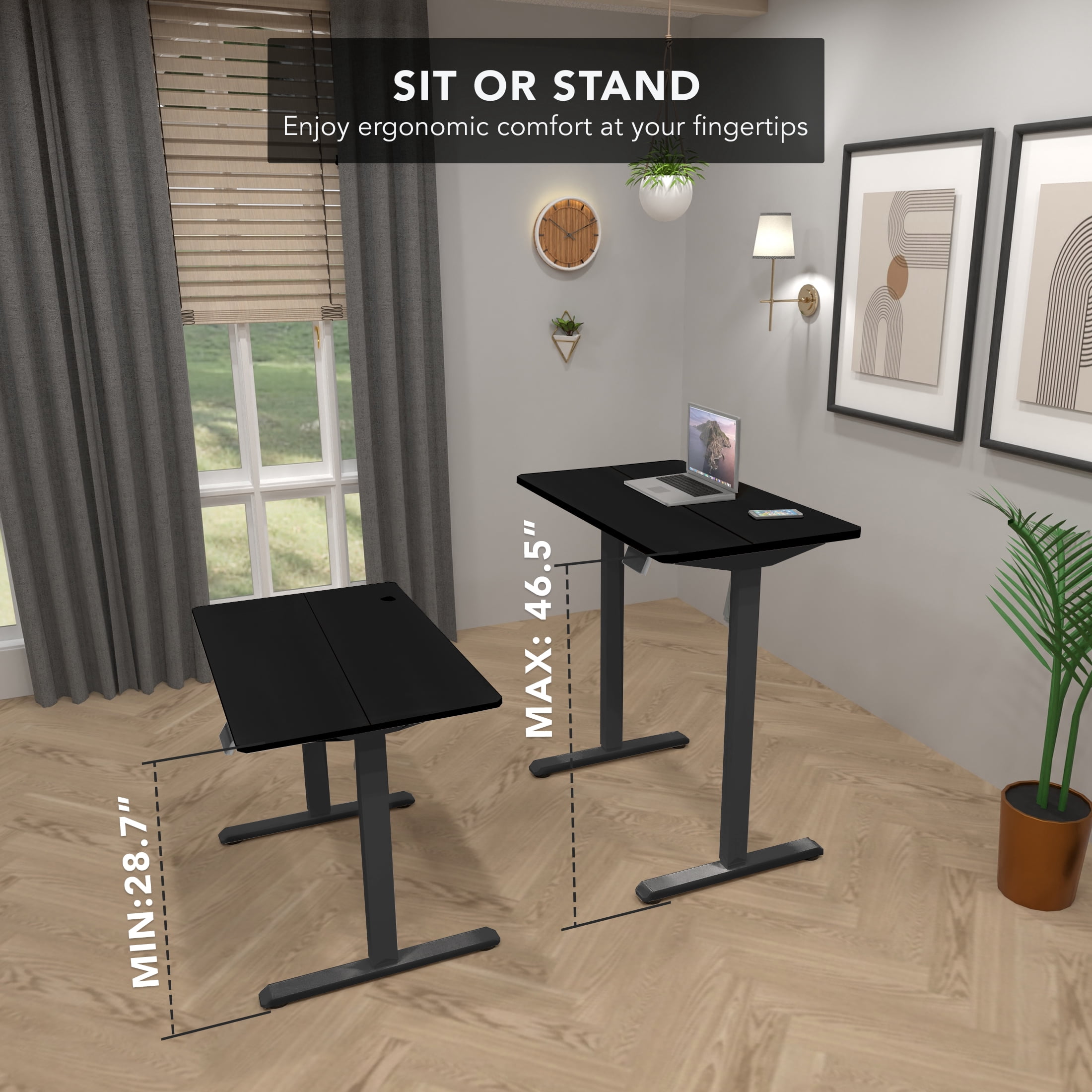 Electric Standing Desk with 40" x 24" Tabletop