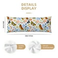 thumbnail image 3 of Gaeub Insects and Flowers Printed Long Body Pillowcase Envelope Closure 1 Pack Wrinkle for Night Sweats - 20x54 in, 3 of 8