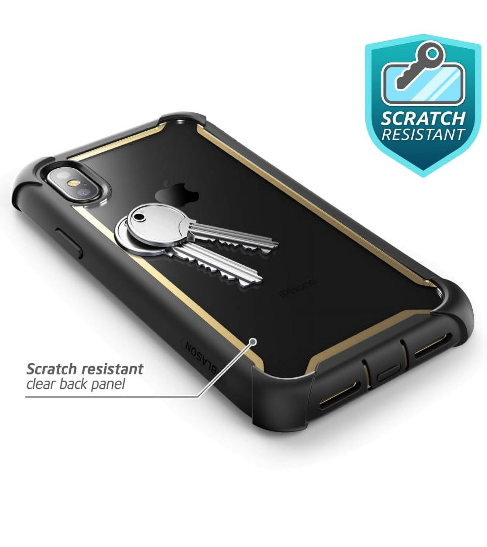iPhone XS Max Case, i-Blason [Ares] Full-body Rugged Clear Bumper Case with Built-in Screen Protector for iPhone XS Max Case (2018 Release)