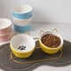 thumbnail image 5 of Comederos para perros y gatos bonitos Cuencos elevados de cerámica doble para gatos Cuencos para beber para mascotas Platos para agua y comida Prevenir la espondilosis cervical, 5 of 5