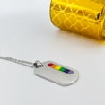 thumbnail image 6 of Gay Necklace for Men - LGBT Pride Necklace Women - Rainbow Necklace (Rainbow Necklace Broad), 6 of 7