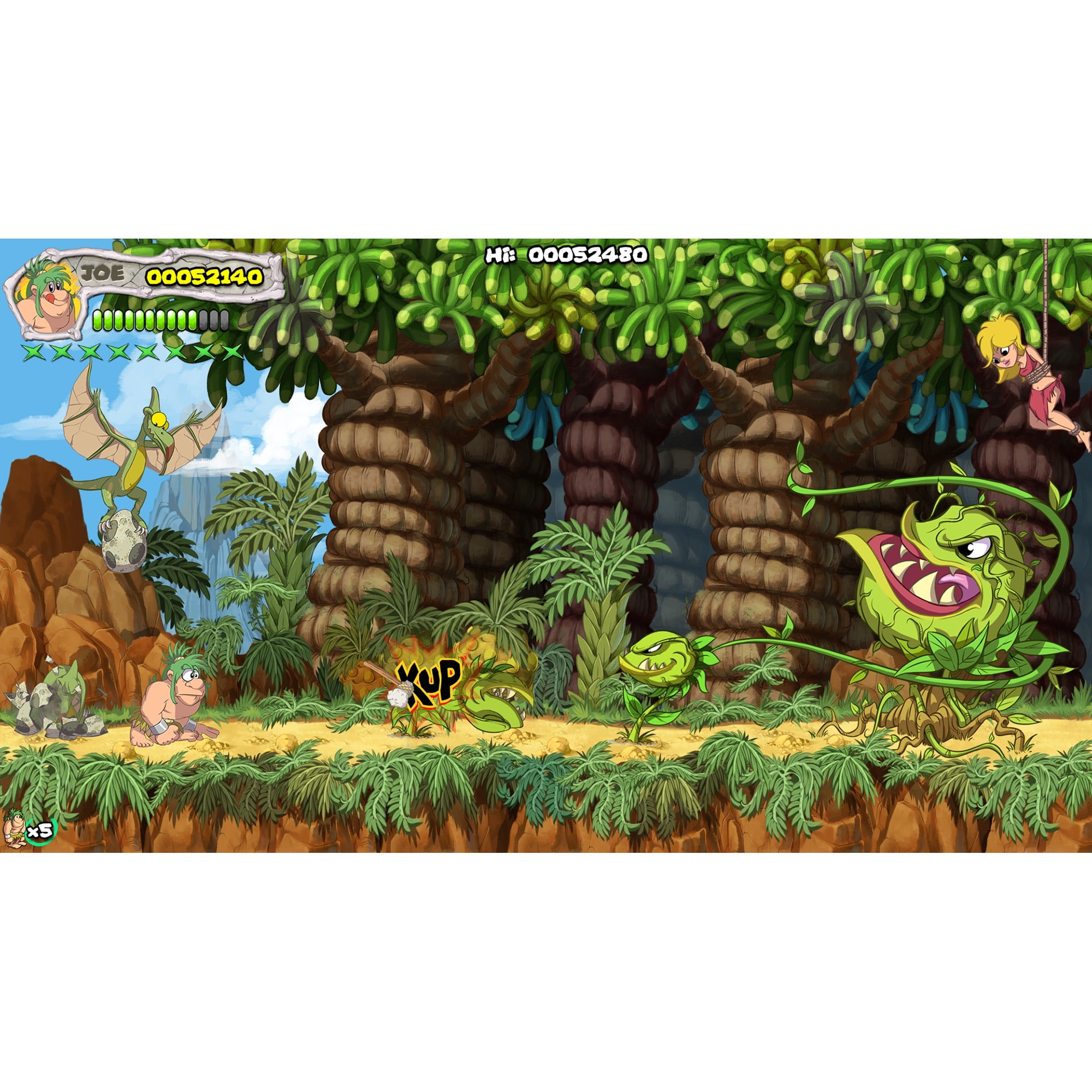 New Joe and Mac Caveman Ninja T-Rex Edition - Switch - Game Games - Loja de  Games Online