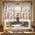 thumbnail image 5 of Watercolor Wildflower Butterfly Print Short Cafe Curtain,Light Filtering Washable Half Window Tier,Valance Curtain for Kitchen,Cafe,Laundry Home Decor, 5 of 6