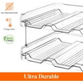 thumbnail image 6 of Lifewit Stackable Water Bottle Organizer for Cabinet, Freezer Clear Plastic Pack of 2, 6 of 9