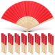 thumbnail image 1 of Abanicos plegables Yinkin Bamboo Handheld Craft para bodas, paquete de 24, 1 of 5