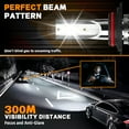 thumbnail image 2 of QIPEIZSP fit for 2013-2021 DODGE RAM 1500 2500 3500(2019 2020 2021) Without Projector led Headlights,9005+H11 High/Low Beam LED Headlight Bulbs,20000LM 6500K Cool White Lights,Pack of 4, 2 of 8