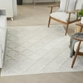thumbnail image 3 of Nourison Easy Care Indoor/Outdoor Ivory/White 4' x 6' Area Rug, (4x6), 3 of 11