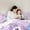 Purple, variant on Erosebridal Chic Unicorn Bedding Twin Comforter Set,Cartoon Rainbow Down Comforter,Multicolor Stars Bedding Sets Twin with Comforter For Girls,Room Decoration Reversible,2 Pieces
