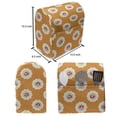 thumbnail image 4 of Floral Stand Mixer Cover, Repeated Rose Flowers in Vintage Design Motifs on Polka Dotted Background, Kitchen Appliance Organizer Bag Cover with Pockets, 5 Quarts, Orange and Multicolor, by Ambesonne, 4 of 4
