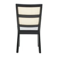 thumbnail image 3 of SAFAVIEH Toril Dining Chair, Black/Natural, Set of 2 (19.7 in. W x 23 in. D x 36.6 in. H), 3 of 5