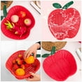 thumbnail image 7 of HEATSHAKING Woven Storage Basket 1Pack Red Apple Shape for Home and Kitchen, 7 of 7