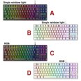 thumbnail image 2 of pitrice Clavier Rétroéclairé Filaire à DEL 87 Touches, Claviers Mécaniques pour PC, Noir, Résistance aux Déversements, Accessoires pour Ordinateur Portable, Cadeaux pour Garçons, Tablette Noire, Couleur Unie, 2 of 7