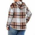 thumbnail image 7 of PINKSIR Womens Plus Size Hoodies Trendy Fall Fashion V Neck Oversized Sweatshirt Tops Clothes,Size 2X-4X, 7 of 7
