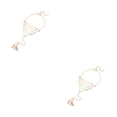 thumbnail image 2 of Qarigey Aleación anillo ajustable mano arnés cadena mujer chica mano joyería oro 2piezas Qarigey CBP592907, 2 of 5