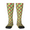 thumbnail image 2 of Lsque Summer Watermelon Printed Crew Socks Men's Women's LightWeight Thin Casual Calf Socks ,Knee High Socks,Cotton Socks, 2 of 9