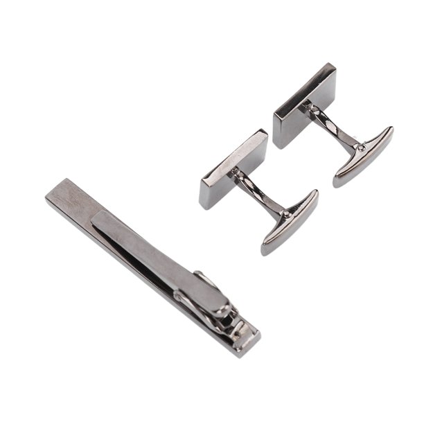 Juego De Gemelos Para Hombre Con Clip De Corbata, Juego De Gemelos Para Hombre Proceso De Galvanoplastia De Latón Amplias Aplicaciones Brillante Para Negocios Para Bodas ANGGREK No