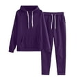 thumbnail image 2 of Ensemble de Sport pour Femmes Couleur Unie avec Chapeau, 2 of 8