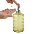 thumbnail image 3 of Unique Bargains 1 Pc Simple Cylindrical Soap Pump Dispenser for Bath 500ml Yellow Silver Tone, 3 of 6