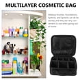 thumbnail image 4 of MasteelfCA 1pc Handheld Cosmetics Storage Bag Travel Toiletry Bag Portable Wash Bag (Black), 4 of 7