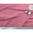 thumbnail image 2 of Soimoi Pink Georgette Viscose Fabric Arrow & Diamond Geometric Printed Craft Fabric by the Yard 42 Inch Wide, 2 of 3