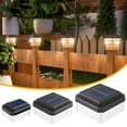 thumbnail image 6 of NANDIYNZHI Solar Post Cap Lights,3.5 x 3.5 Inches Solar Post Cap Lights Waterproof Brightness LED Lighting Decor for Garden Deck Patio,Solar Lights Outdoor,Solar Lights,Solar Fence Lights,Style D, 6 of 9