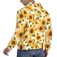 thumbnail image 6 of Naloa Yellow Polka Dot Sunflower Men's Casual Hooded Collar Drawstring Hoodies Pullover Sweatshirts Casual Long Sleeve Shirts-X-Large, 6 of 7