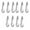 Silver#1693🌈, variant on Garage Door Remote Opener Visor Clip Replacement 10 Pack | Stainless Steel Silver | Fits 893max 892LT 894LT 2.2 in Secure Attachment