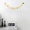 thumbnail image 3 of Decoración de globos Jadeshay 10 globos y bandera colgante dorado y plateado 10 pulgadas, 3 of 8