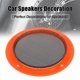 thumbnail image 3 of 2uds 4'' Naranja Coche Audio Altavoz Funda Malla Subwoofer Rejilla Protector, 3 of 7
