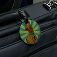 thumbnail image 5 of Scooby-Doo Character Round Leather Luggage Card Suitcase Carry-On ID Tag, 5 of 6