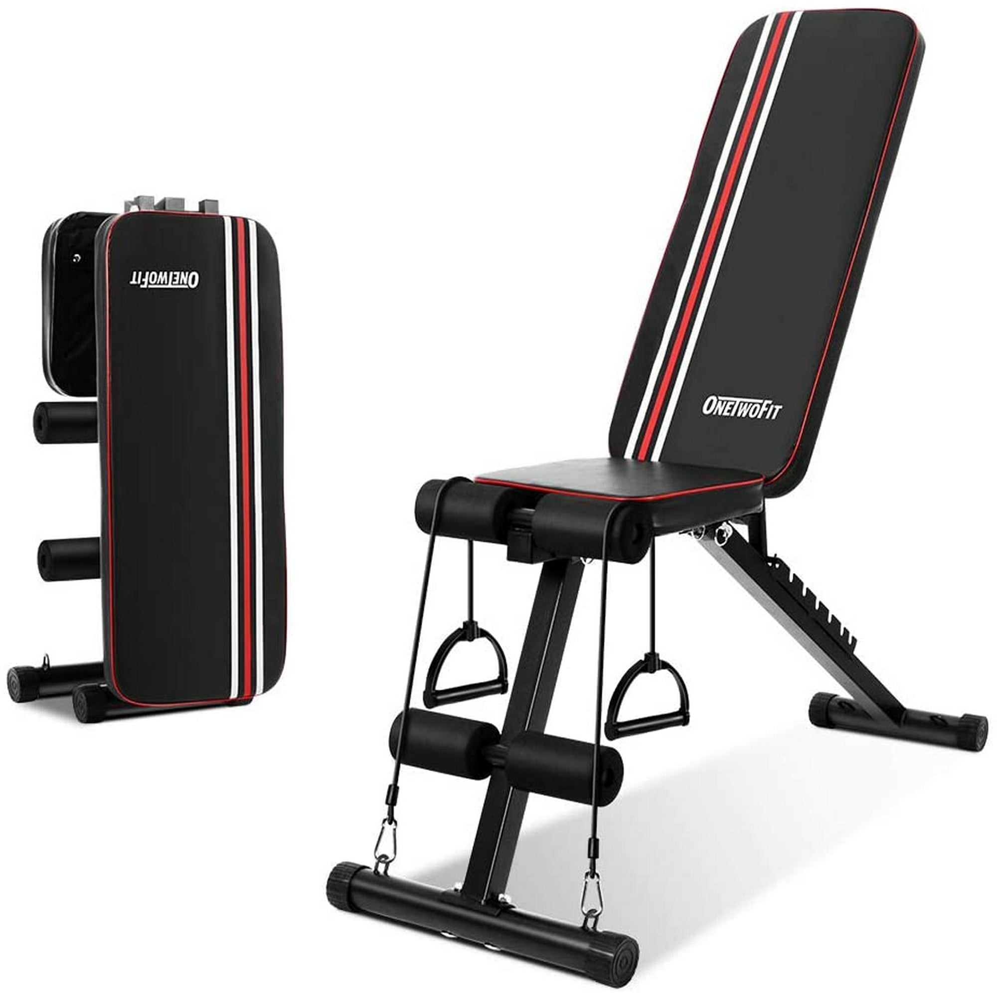 Adjustable Weight Bench Foldable Workout Bench with Incline Decline Flat Weight Lifting Sit Up Ab Bench for Full Body Exercise Walmart