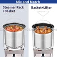 thumbnail image 3 of 64QT Stainless Steel Seafood Boiling Kit, 200,000BTU Propane Burner And Crawfish Boil Pot w/Basket and Steamer Rack, For Outdoors Cooking and Steaming, Large Turkey Fryer Pot, Lobster Shrimp Pot, 3 of 7