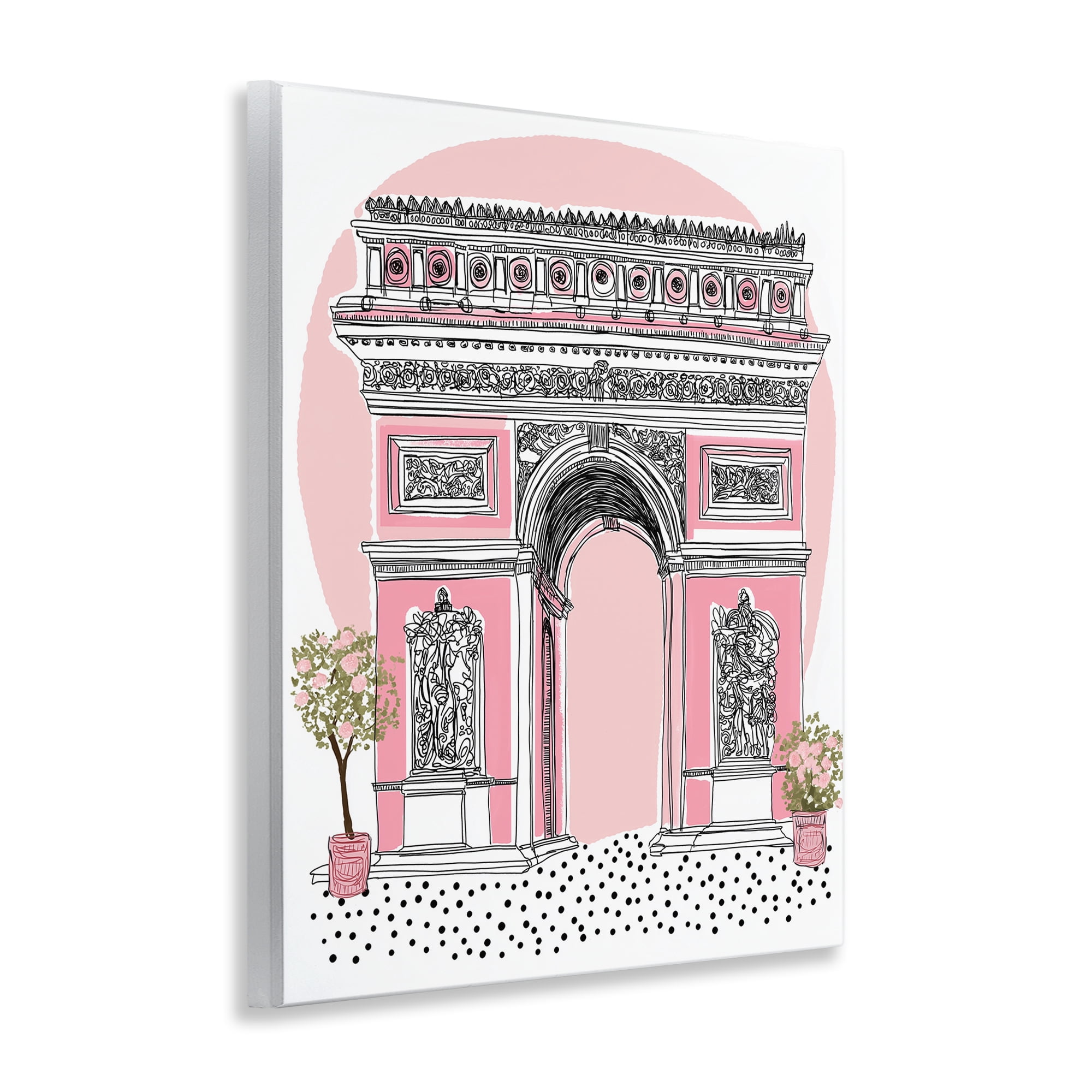 Stupell Industries Pink Neoclassical Archway Wall Plaque Art, design by Jess Stempel
