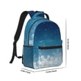 thumbnail image 2 of Yiaed Christmas Snowflakes Print School Backpack College Backpack Daypacks for Students High School Spacious and Durable Daypack for Work and Travel-One Size, 2 of 6