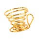 thumbnail image 5 of Colador de té, accesorio para té, diseño de resorte, práctico oro, 5 of 9