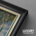 thumbnail image 5 of IDEA4WALL Premium Frame Wall Art Claude Monet Watercolor Forest Lake Reflection Classic Canvas Print Antique Countryside Fine Art Classic Historic Artwork for Home Decor - 26"x26" Black, 5 of 5