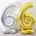 thumbnail image 6 of 65 Inch Giant Silver Foil Number Balloon,Old Children's Birthday Party Helium Balloon Wedding And Celebration Themed Party Decoration Supplies, 6 of 7