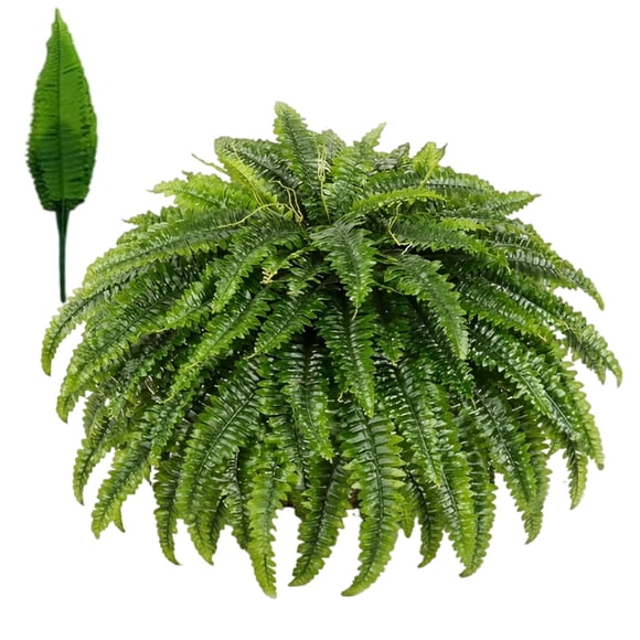 2026 Nouvelles Fougères de Boston Plantes Artificielles d'Extérieur, 38/60/88 Feuilles Fougères Artificielles en Soie, Résistant aux UV Sans Entretien Faux Buisson pour Jardin Patio