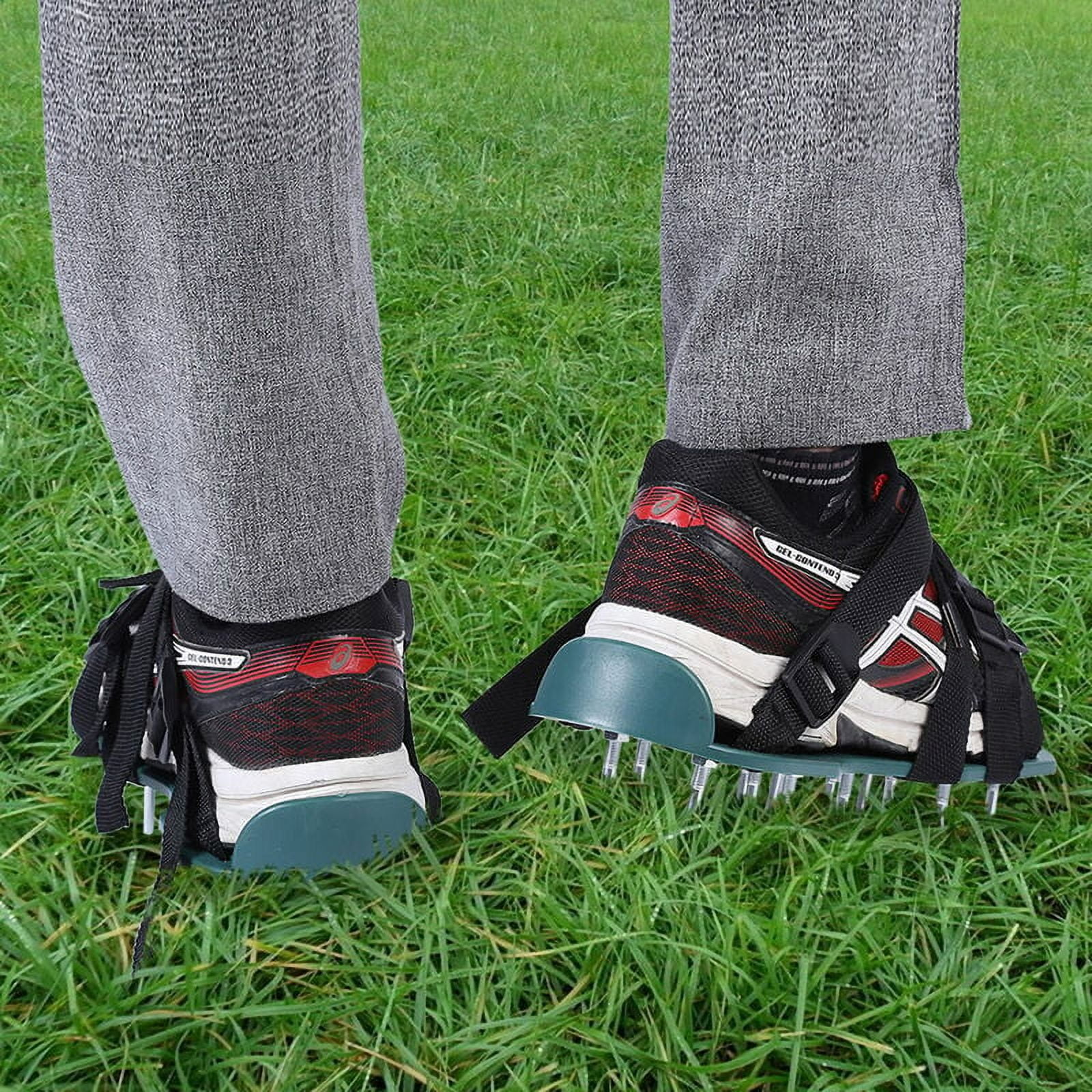 Universal Spiked Shoes For Lawn And Epoxy Floor, Easy Assembly Spiked Shoes For Efficient Soil Aeration And Yard Maintenance