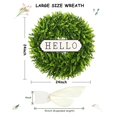 thumbnail image 2 of Puerta delantera Wreath DDHS de madera de boj grande, 60 cm, con resorte artificial, 2 of 8