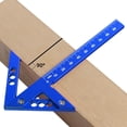 thumbnail image 3 of Aluminum Center Finder Square Ruler 4590 Degree Line Gauge for Woodworking - Metric, 3 of 7
