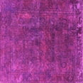 thumbnail image 1 of Ahgly Company Indoor Square Oriental Pink Industrial Area Rugs, 4' Square, 1 of 4