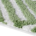 thumbnail image 3 of VCNY Home Green Geometric Lines Tufted Bath Rug, 18" x 27", 3 of 5